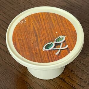 Vintage Barbie Star Traveler Camper Table 1976 Faux Wood Glasses Round 9794 2639